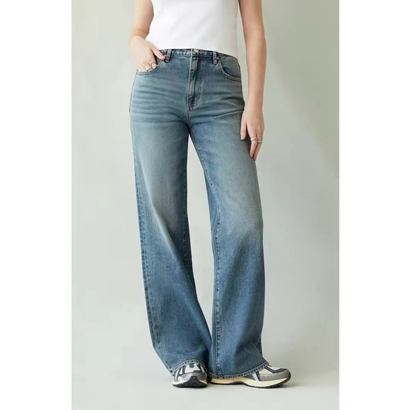PacSun Denim - Pacsun Women's Madison High Waisted Girlfriend Jeans Medium Indigo